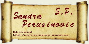 Sandra Perušinović vizit kartica